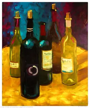 

Still Life porcelain chinaware Oil painting on canvas hight Quality Hand-painted Painting wine3