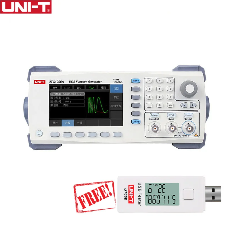 

UNI-T UTG1010A Original Function/Arbitrary Waveform Generator/Single Channel/10MHz Channel Bandwidth/125MS/s Sample Rate