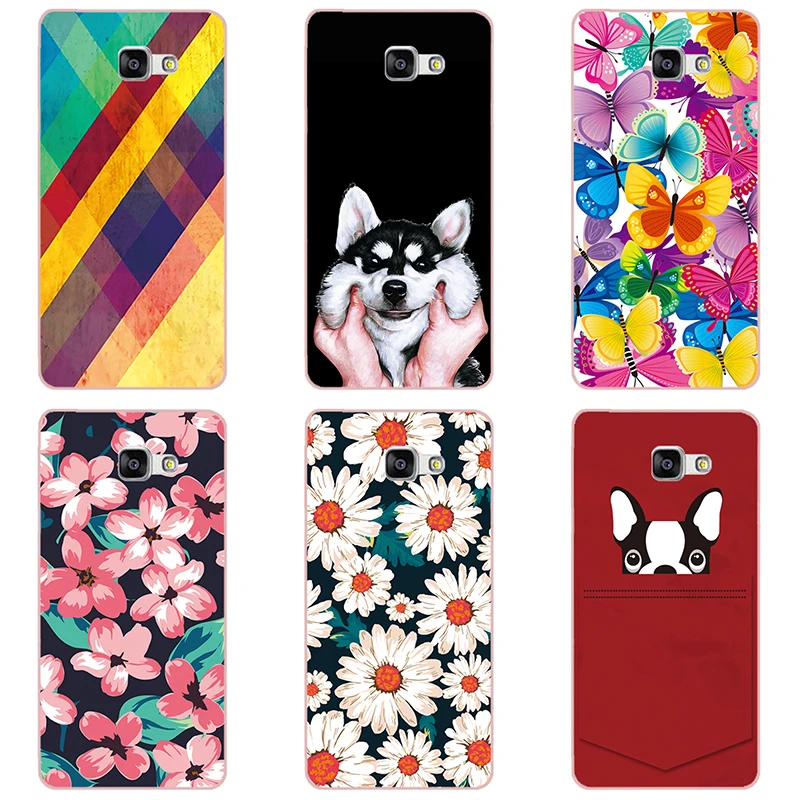 hard Plastic phone case cover For Samsung galaxy A3 2016 SM-A310F shell printing design Painted Flower |