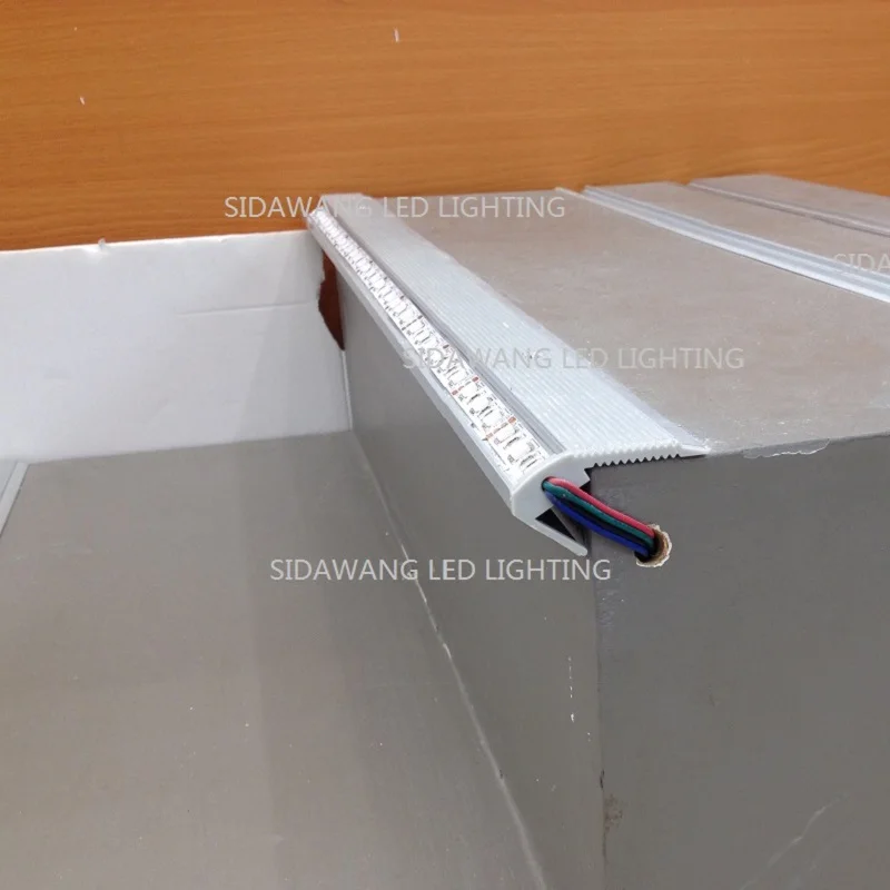 6pcs x 1meter/pc Stair Mounted Aluminum Led Profile aluminum with Opal Diffuser AP022 | Лампы и освещение