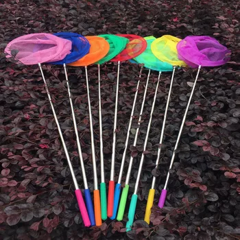 

Funny Kids Fishing Toys Extendable Stainless Arm Portable Fish Net Butterfly Insect Net Tool Toys for Children Outdoor Game