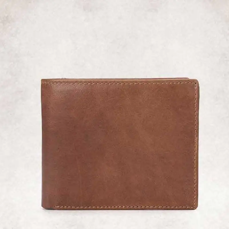 

Men's Short Leather Oil Wax Head Cowhide Wallet Large Capacity Leisure Wallet
