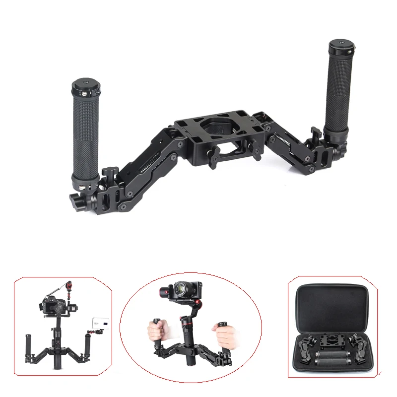 

Z-Axis 5 Axis Spring Dual Handle Grip Handheld Handlebar Kit for Zhiyun Crane 2/Crane Plus/Crane V2/Feiyu a1000/a2000 Gimbals
