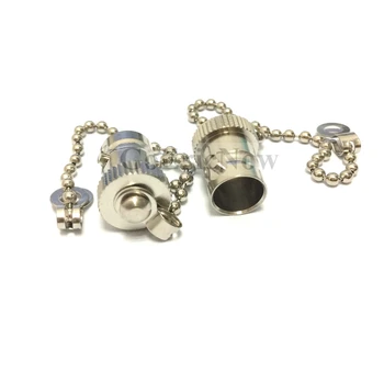 

10 pcs RF Coaxial BNC Protective Dust Cap with Chain straight for RF Coaxial Adapter