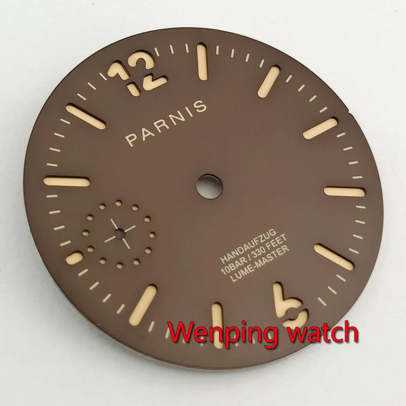 Циферблат для часов Parnis 35 4 мм модель ETA 6497 seagull st3600 с ручным заводом P910|Циферблаты