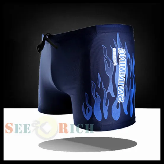 

Hot Flame Sexy Men Swimwear Casual Board Shorts Swimwear Fitness Compression Pro Man Boxer Trunks Beach Hot Spring Big Yards