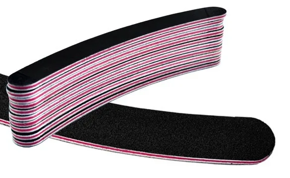 Nail-File-Buffer-Buffing-Grit-curve-Thickened-black-Professional-Crescent-Slim-Sandpaper-Manicure-tool-Free-Shipping (1)