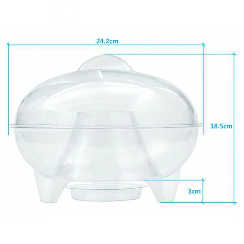 

3 X Fly Catchers Transparent Home Restaurant Farm Flies Cage Catcher Killer Fly Catchers