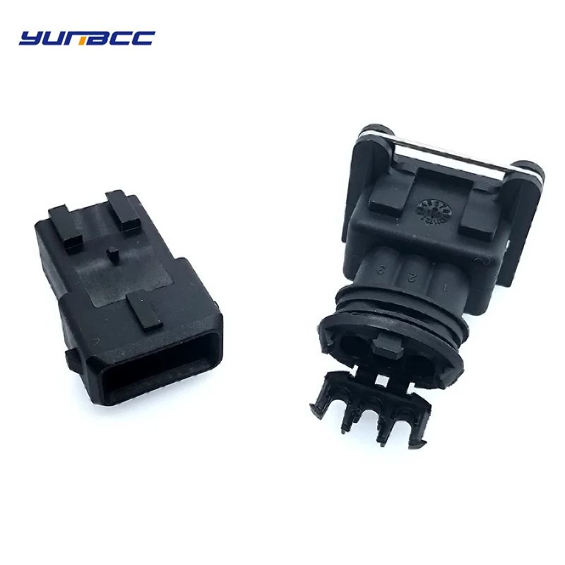 

2sets 3 pin Tyco Amp Junior Power Timer (JPT) automotive MAP Sensor connector 282191-1 282729-1