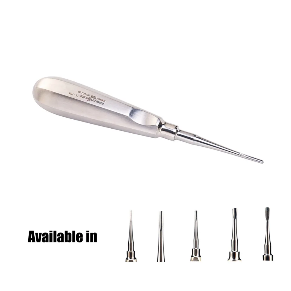 

Dental Extraction Instrument Root Luxating Elevator Starght/Curved 3mm 5mm Easyinsmile