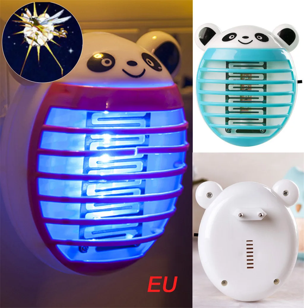 

ISHOWTIENDA 2019 LED Socket Electric Mosquito Fly Bug Insect Trap Killer Zapper Night Lamp Lights Hot sale