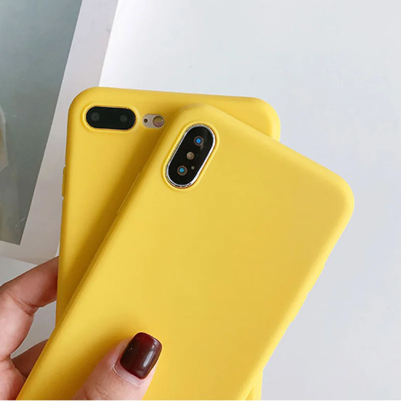 Желтый яркий матовый прозрачный ТПУ чехол для Motorola Moto E5 G7 power G6 Play G6+ G6 Plus X4 милый яркий противоударный резиновый чехол