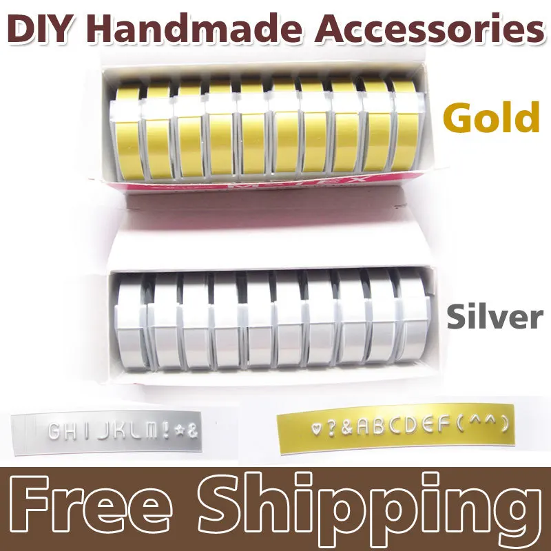 

5PCS PVC hard Tape self adhesive DIY handmade accessories,DIY label maker, scrapbooking marker embosser Free Shipping