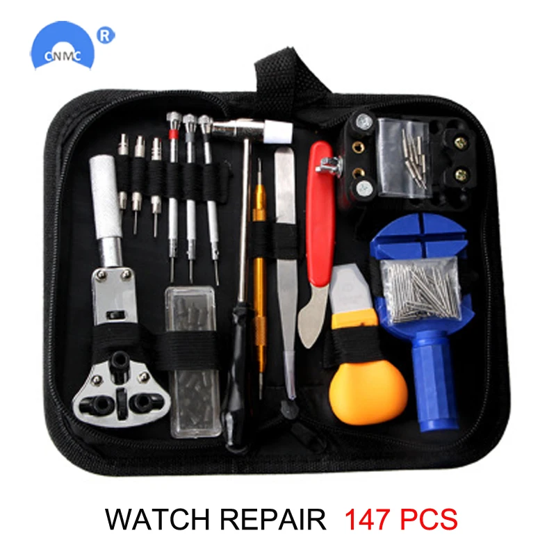 147Pcs Opener Remover Watch Repair Tool Kit Parts