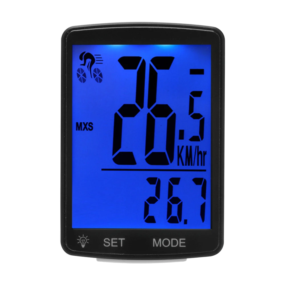 

BORUiT Wireless Bike Computer Speedometer Odometer Rainproof Cycling Bicycle Computer Bike Measurable Temperature Stopwatch