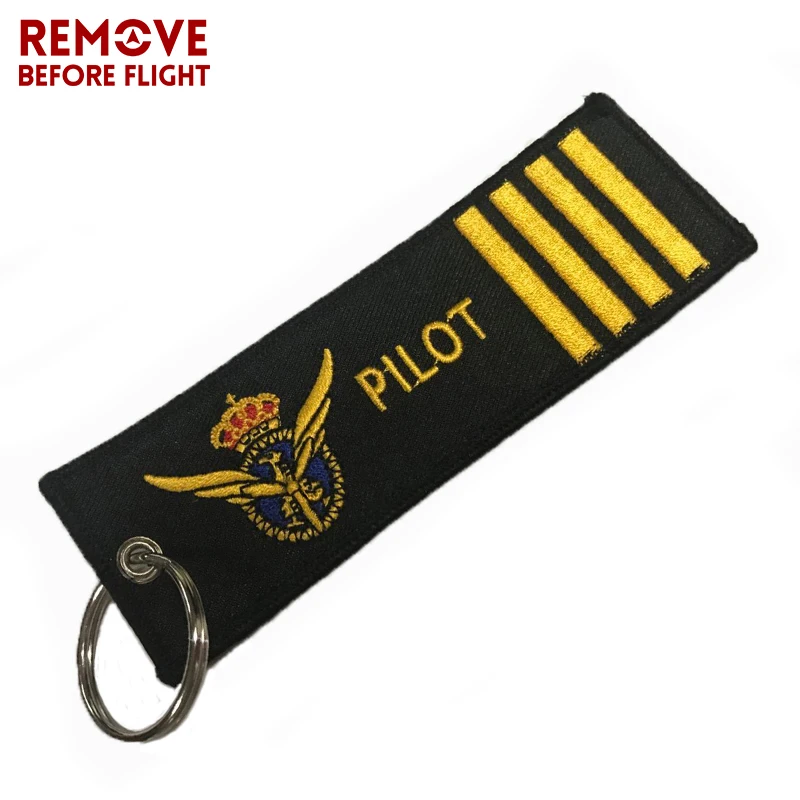 Pilot Key Chain for Motorcycles and Cars OEM Key Chains Embroidery Key Fobs