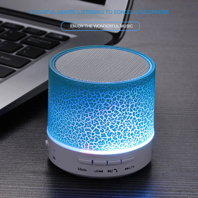 

JS S08 Crackle Artillery Speaker Bluetooth Wireless Mini 3D Sound Effect Speaker Originality Inserting Card Loudspeaker Box