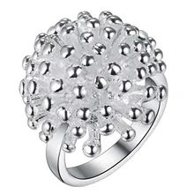 New Listing WOMEN lady cute nice Wedding silver plated women lady party jewelry fireworks rings fashion jewelry Free shipping