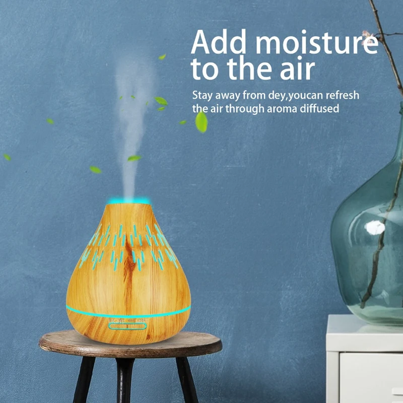

Essential Oil Diffuser For Aromatherapy, Ultrasonic Aroma Diffusers Cool Mist Humidifiers With Waterless Auto Shut-Off For Yog