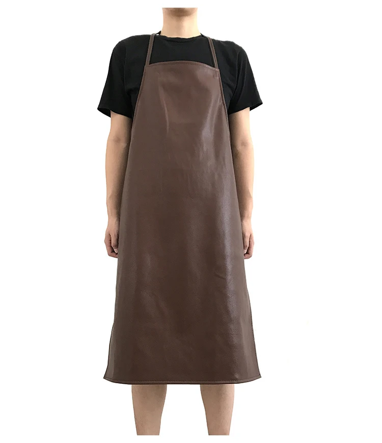 Óleo-prova à Prova Aventais de Couro Avental do Bib Vestuário de Protecção de Trabalho Restaurantes de Cozinha Mão de Obra para a Cantina Água Comprimento d' 95cm 13 Óleo-prova à prova d' água Aventais de