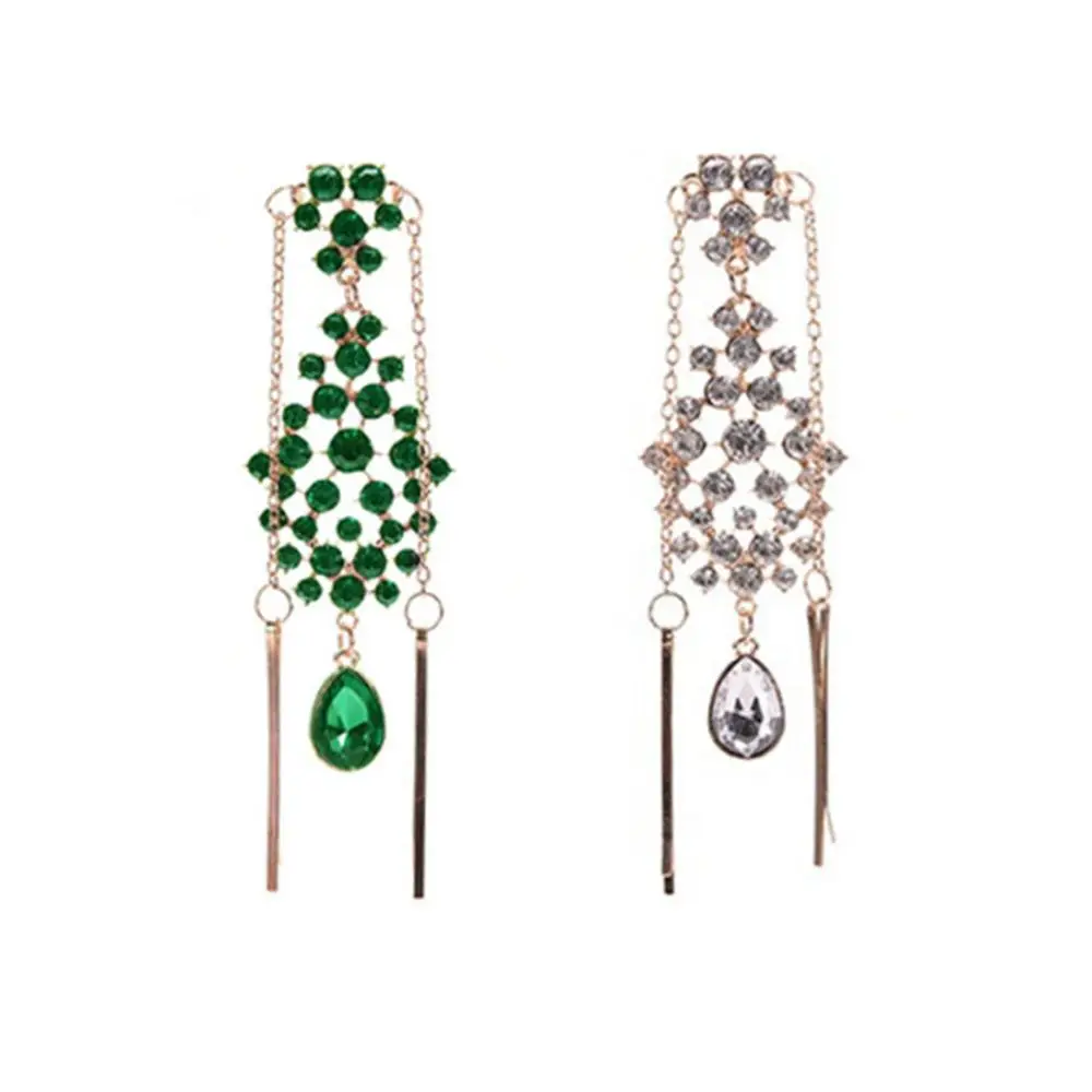 

New Fashion Women Tikka Nice Women Sweet Drop Forehead Head Piece Hairpin Headband Bridal Jewelry Crystal Classical Forehead