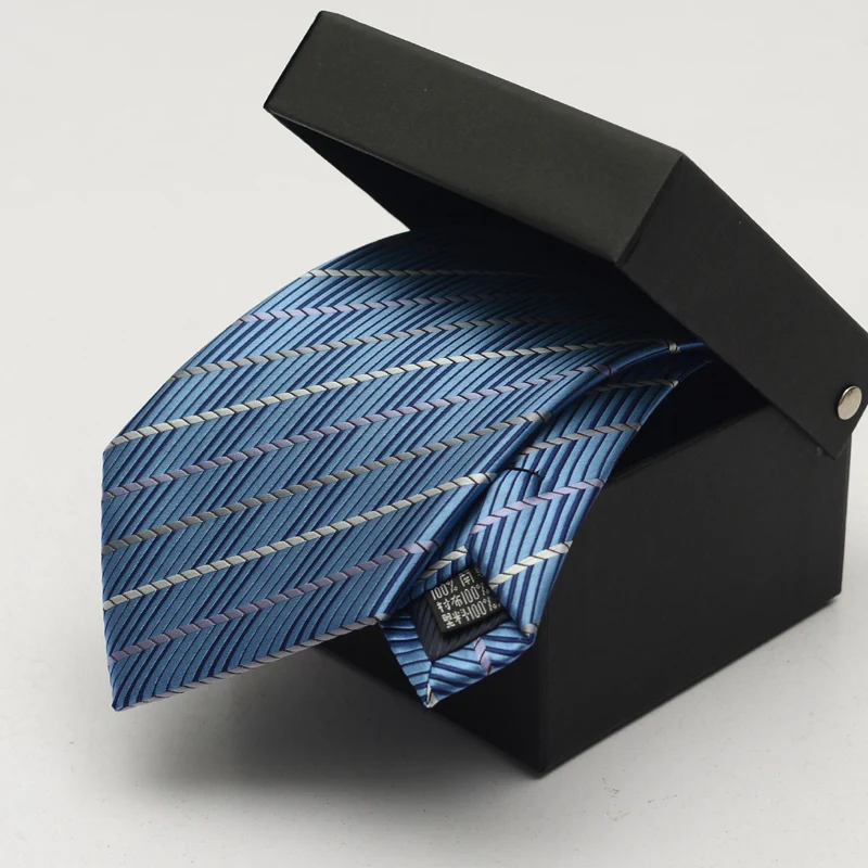 Новинка синие галстуки для мужчин 9 см Широкий Дизайнерский Модный бренд шейный платок из микрофибры Водонепроницаемый Бабочка к смокингу Gravata Cravates подарочная коробка