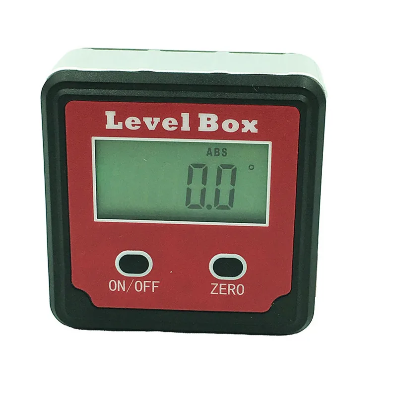 

Red Precision digital protractor inclinometer Level box digital angle finder Bevel Box with magnet base