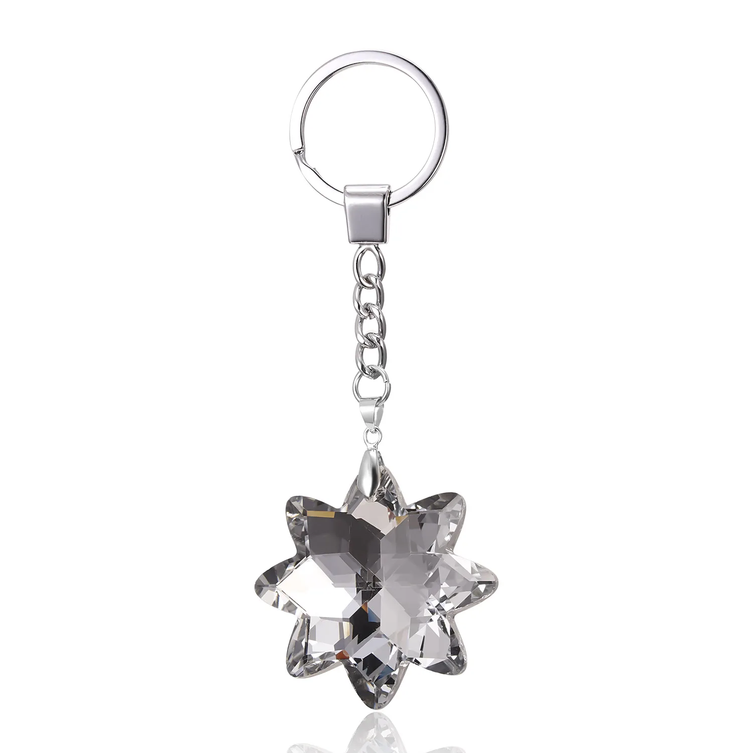 Rinhoo модный брелок в форме сердца с кристаллами в виде капель воды, очаровательный брелок на серебряную цепочку, сумка для ключей, подвеска для автомобиля, подарок - Цвет: 2