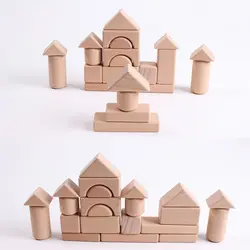 Деревянные Геометрические Твердые 3-D Shapesjuguete Madera Montessori цилиндры обучения математические игрушки ресурсы для школы дома