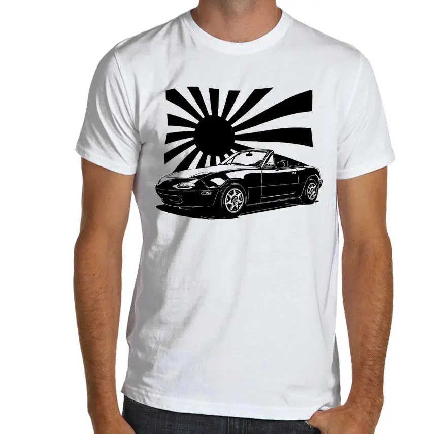 

2019 Summer Style Men Tee Shirt japanese car MX-5 Miata Jdm Drifting Soft T-Shirt Multi Colors S to 3XL