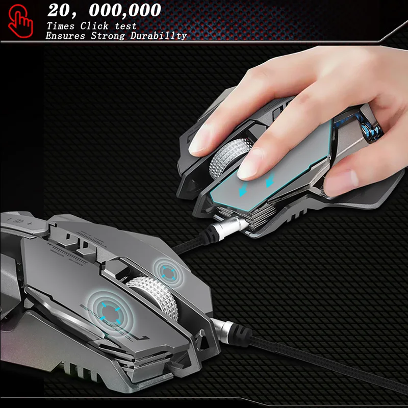 USB Проводная мышь X300GY 3200 точек/дюйм конкурентоспособная игровая 7