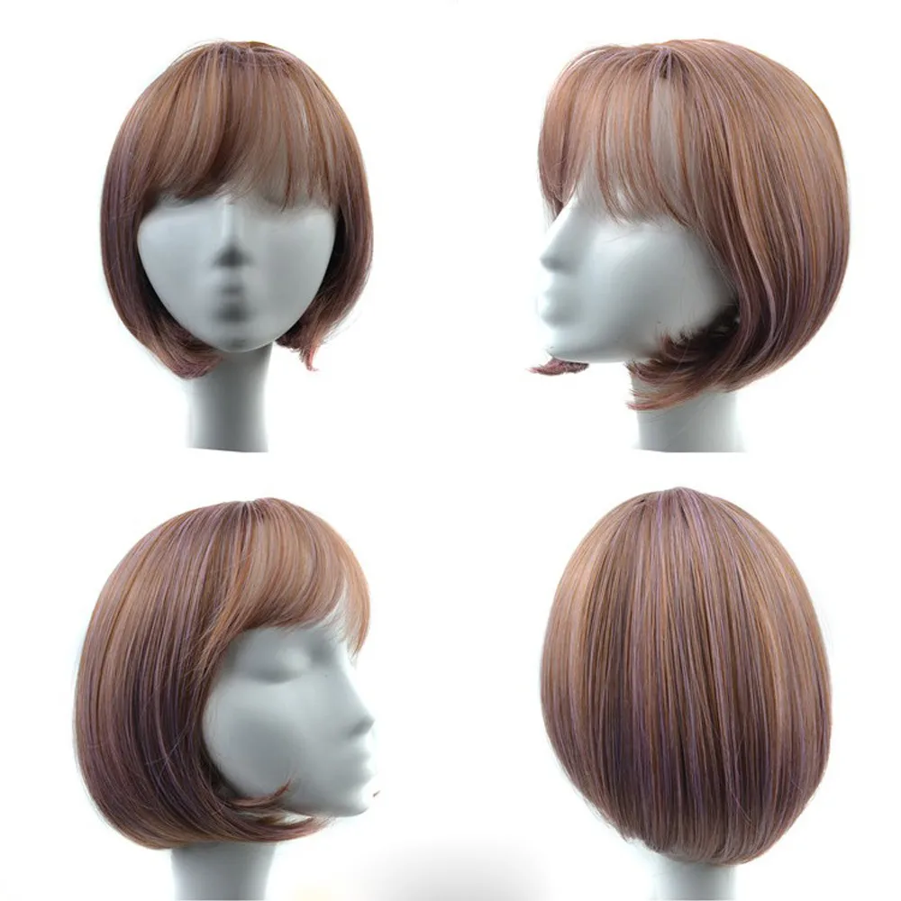 New arrivals Natural straight Women Weft Synthetic Hair Short Hair Lace Wig Lifelike Human Hair X# dropshipping straight-human-hair-wigs : image New arrivals Natural straight Women Weft Synthetic Hair Short Hair Lace Wig Lifelike Human Hair X# dropshipping straight-human-hair-wigs