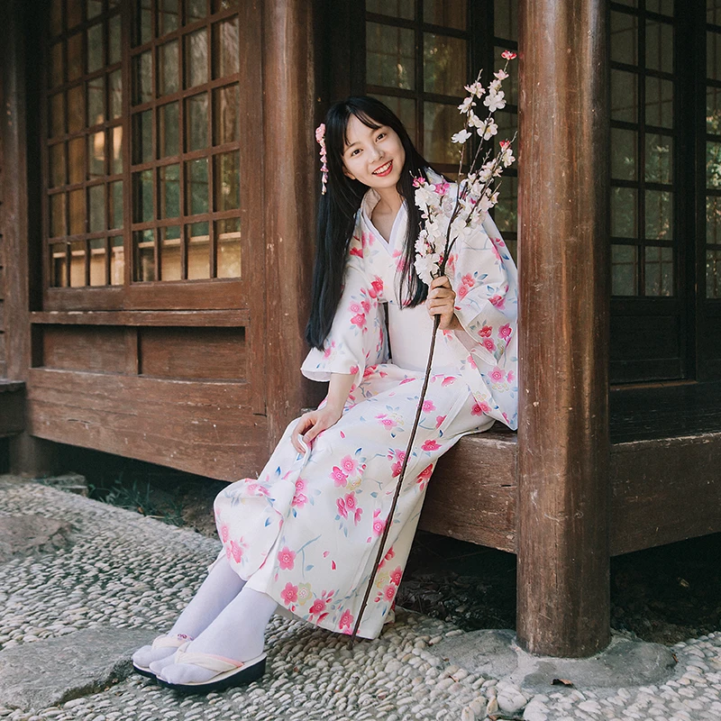 

Japanese Traditional Kimono Classic National style Dress Cosplay Yukata Women Haori Japan Geisha Costumes With Obi Kimonos Woman