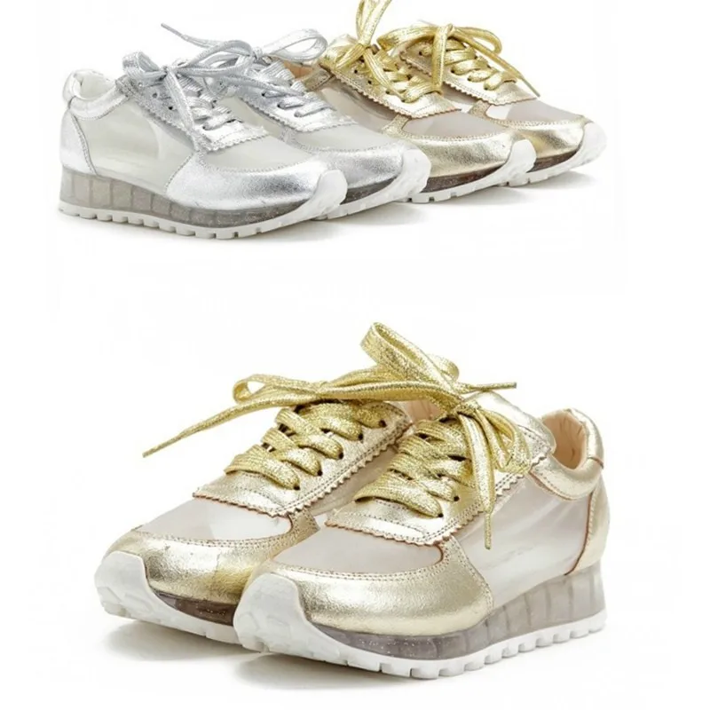 gold tennis shoes womens