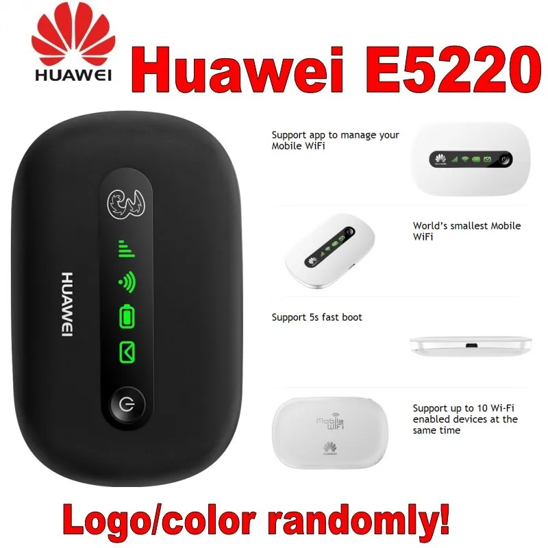 Низкая цена Мобильный MIFI 3g 21 Мбит/с wifi маршрутизатор huawei E5220 для 10 пользователей