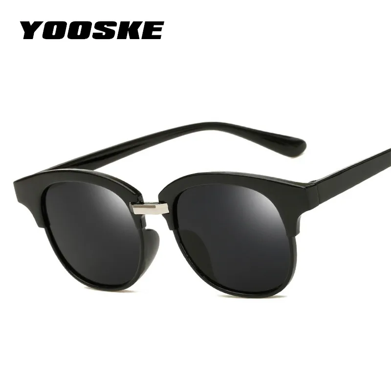 

YOOSKE Vintage Mirror Sunglasses Women Cat eye Eyewear Brand Designer Retro Sunglass Female Reflection Sun glasses Shades UV400