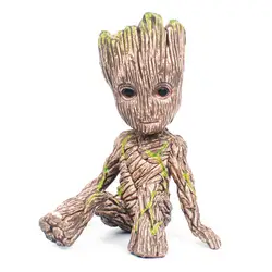 6 см Дерево человек ребенок фигурку Grootted кукла Grunt стражи Галактики модель игрушки статуя украшения Грут игрушка для детей