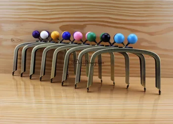 

metal purse frame glue on clasp clip anti bronze 8 color 5 inch AB96