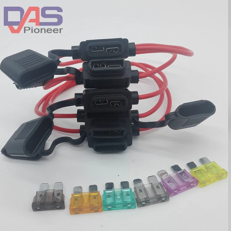 Wholesale 10pcs medium In line inline Car blade Fuse Holder ATC/ ATO