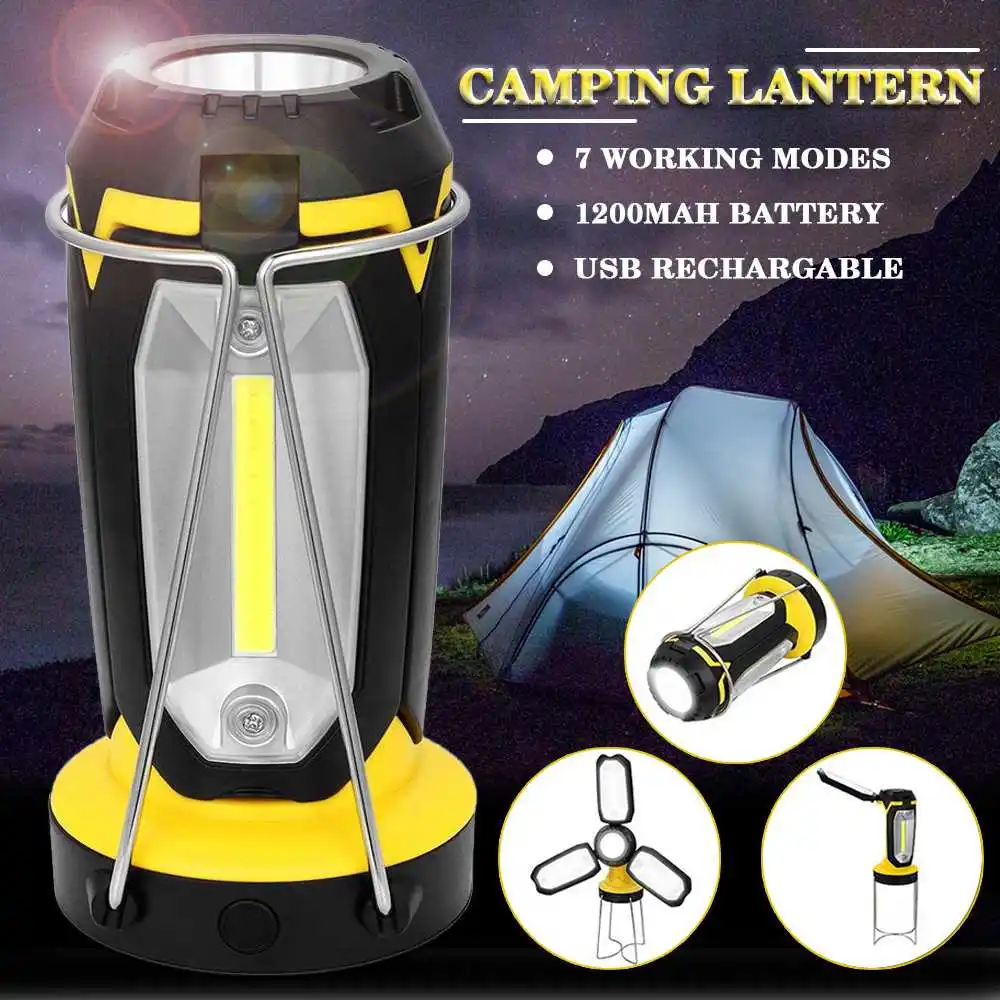 

30 LED Portable USB Rechargeable Camping Lantern Hanging/Stand Tent Flashlight Light Emergencies Lantern For Hiking Camping