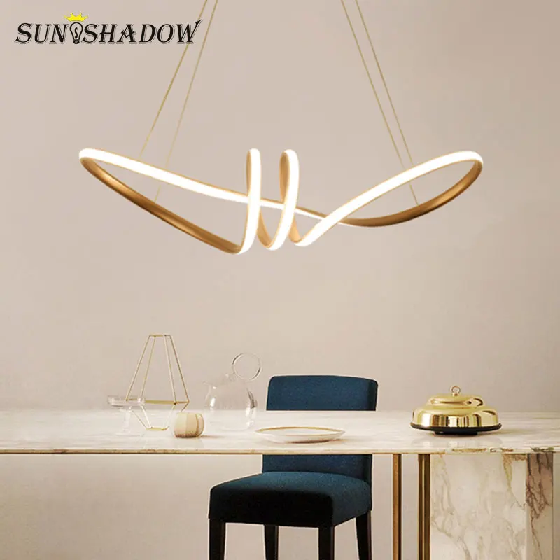 

Aluminum alloy Gold Lights Led Chandelier For Living room Dining room Kitchen Restaurant Modern Ceiling Chandelier Lighting Lamp