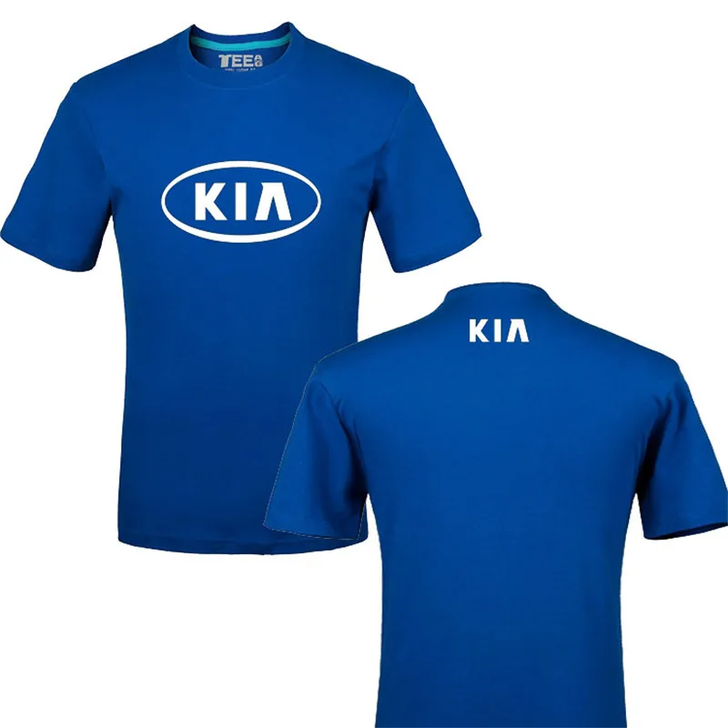 

Funny KIA logo 100% Cotton Printing T-shirt Unisex Summer Casual T Shirt Tees shirt