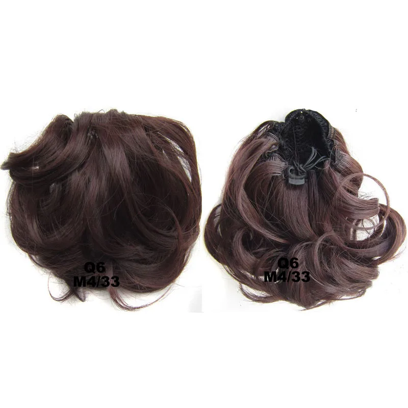 Jeedou Synthetic Curly Hair Chignon Bun Pad Rubber Band 60g Chic and Trendy Hottest Hair Trends Hairpieces