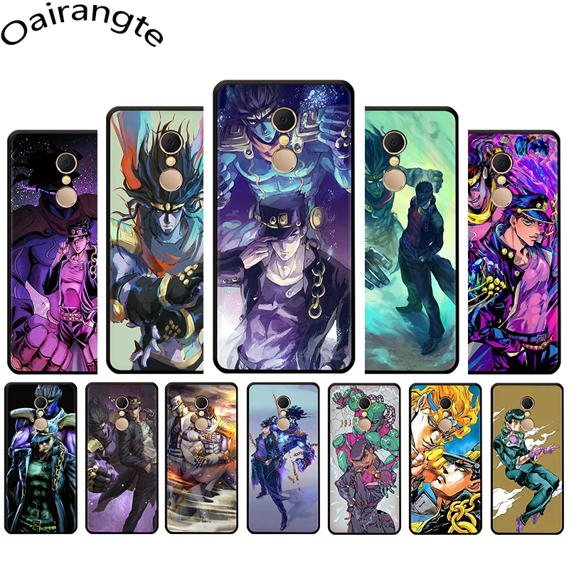 

JoJo Bizarre Adventure Soft Phone case for Redmi 4A 4X 5 6 A Plus Pro 7 GO Note 4 4X 5 6 7 8 Pro 7A K20 pro