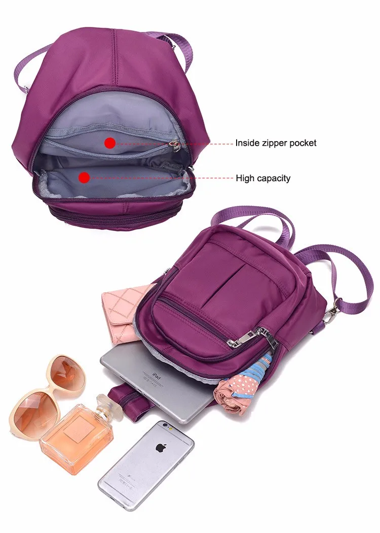 Женские рюкзаки для девочек-подростков, молодежная трендовая школьная сумка для мальчиков, Студенческая сумка, нейлоновый водонепроницаемый нагрудный рюкзак для мужчин