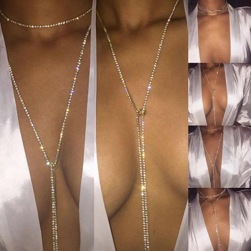 

Fashion Women Necklaces Short paragraph clavicle Blade chain fashion Nightclubs accessories Flat chain 104cm D30