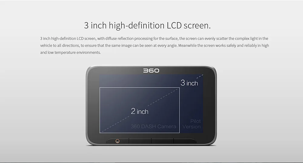 360 J511C 1080P Car DVR 3.0 165 Degree Ambraella A12 3.0MP Car Camera WDR Night Vision Detector WIFI Dashcam with 16G Card (5)