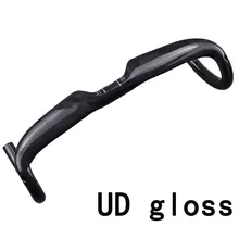 full carbon fiber road bike one bend to the wind bending the handle broken carbon handlebar Breaking the wind handlebar UDgloss