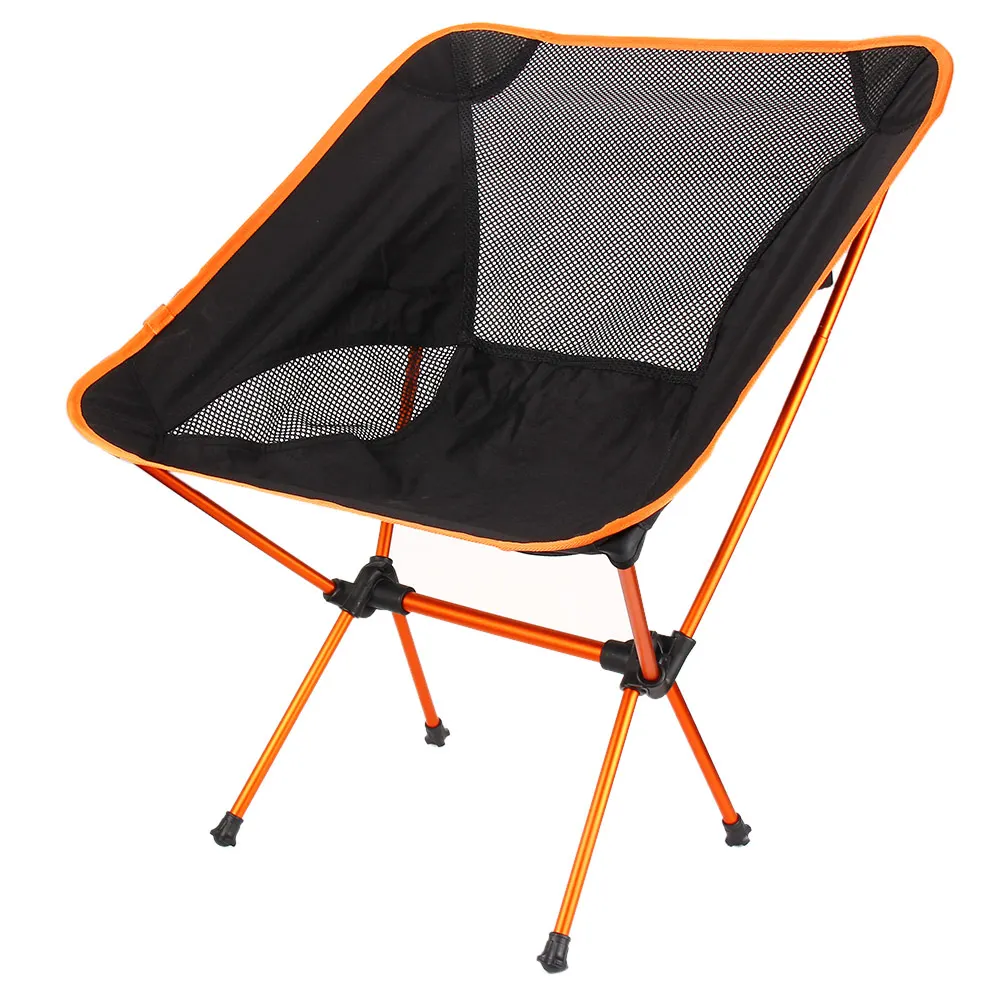 Переносной раскладной стул пляжное сиденье легкое сиденье для пеших прогулок рыбалки пикника барбекю - Цвет: orange