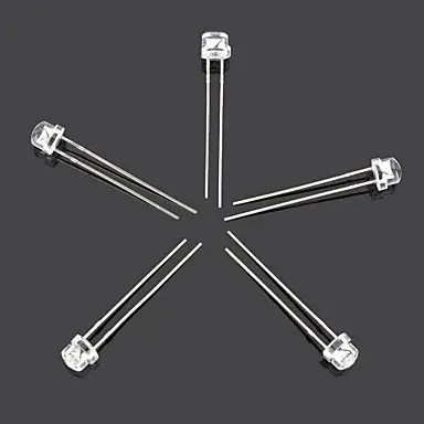 

1000PCS/lot Free Shipping Pink RED BLUE GREEN YELLOW WHITE transparent straw hat Clear Lens 5MM led diode 0.07W 3.2-3.4V